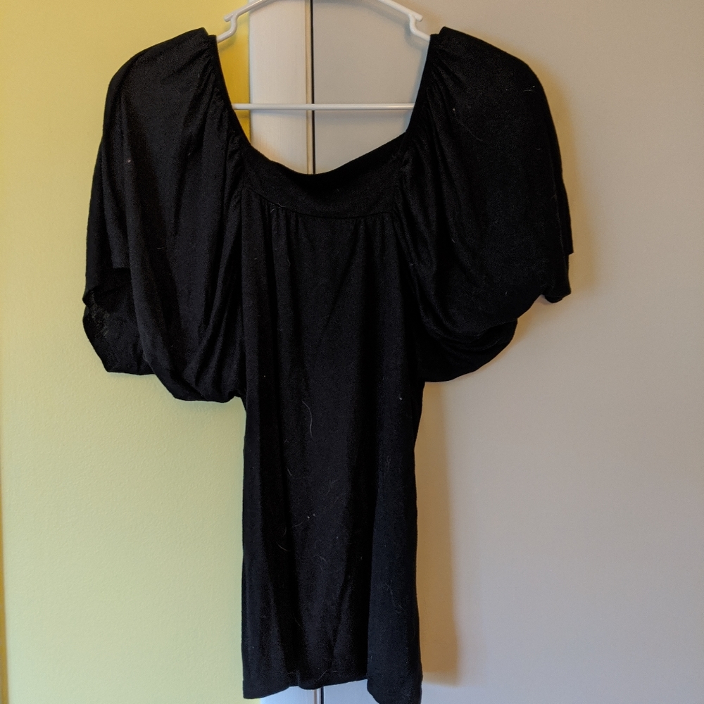Black flowy blouse